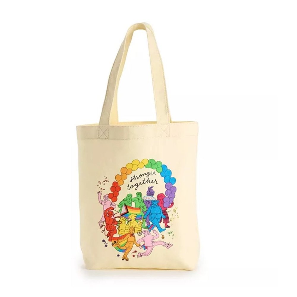 Sonoma Community Canvas Pride Tote Stronger Together NWT